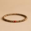 Pulsera de Sándalo Simple y Elegante Pequeño Sándalo Verde Pulsera Artística Étnica Retro Estudiantes Hombres y Mujeres Literario Divertido Círculo Único
