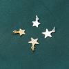 Accesorios de joyería de plata s925 estrella pequeña estrella de cinco puntas colgante pequeño diy material para pulsera con cuentas accesorios