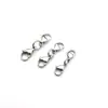 Set de Broches de Langosta de Acero Inoxidable Chapado al Vacío en Oro de 18K Broche Doble Hebilla Conexión para Collar Pulsera Colgante Joyería DIY