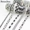 Em estoque atacado um metro multi-estilo padrão preto e branco strass cinto decorativo DIY roupas sapato bolsa acessórios de vestuário