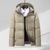 Abrigo de Algodón con Capucha de Longitud Media para Hombre Invierno 2026, Chaqueta de Algodón Cálida para Hombre, Abrigo de Algodón Grueso de Moda para Hombre, Transfronterizo Amazon 3D