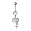 Gabe Moda Transfronteriza Europea y Americana Estilo de Chica Trendy Joyería para Piercing de Ombligo con Forma de Corazón y Cereza