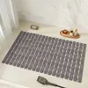 Alfombrilla antideslizante para baño de hotel, alfombrilla de suelo especial anticaídas para baños de casas de huéspedes, alfombrilla impermeable hueca para pies para baño y cuarto de ducha