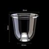 Taza de Torre de Fresa Navideña Empaque para Pastel Taza Transparente Desechable Caja de Empaque Espesa de Grado Alimenticio Taza Bobo