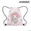 3D Novo Periférico Impresso Sanrio Melody Mochila com Cordão Desenho Animado Bolso com Cordão