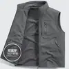 1906-8 Colete de Lã Dupla Face para Outono/Inverno Masculino com Fecho de Cavalo Espesso