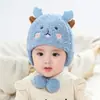Remate Especial Sombreros de Copa Vacíos de Celebridad de Internet para Niños y Niñas Sombreros Cálidos de Otoño e Invierno Sombreros de Punto a Prueba de Viento Sombreros de Invierno Coreanos