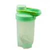 Copo Portátil de Plástico 500ml Copo Portátil para Shake Pó de Proteína Fitness Copo de Água Esportivo Copo com Tampa Portátil