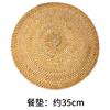 Posavasos de Ratán de Otoño de Vietnam Juego de Té Antiescaldante Aislamiento Térmico Plato para Taza de Té Redondo Tapete para Olla Tejido a Mano Hogar Salvamanteles de Ratán