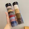 Goma para coleta alta estilo coreano de alta elasticidad, banda negra versátil para el pelo, nueva y elegante cuerda elástica para el pelo 2026