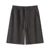 Shorts Casuais Pesados Estilo Japonês para Homens e Mulheres, Shorts Esportivos de Basquete Soltos para Uso Externo no Verão, Calças de Cinco Pontos de Cor Sólida, Marca Tendência