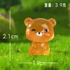 Animais Fofos Iluminados à Noite em Miniatura, Mini Ursos e Coelhos, Miniaturas Adoráveis, Enfeites de Mesa e de Carro, Artesanato em Resina