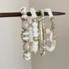 Pulsera de Cuentas Multicapa Estilo Bohemio Transfronterizo Europeo y Americano con un Toque de Lujo, Diseño Único de Borla de Espiga de Trigo, Joyería Apilable
