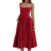 Vestido Nuevo Estilo Otoño 2026 Estilo Europeo y Americano Comercio Transfronterizo Ropa para Mujer Dropshipping Estilo Casual de Vacaciones Vestido Largo Estampado