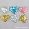 Bolsa DIY Case para Celular Infantil Acessórios de Resina Cola Creme Glitter Estrela de Cinco Pontas Coração Material Adorno de Cabeça Acessórios de Cabelo