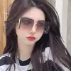 TikTok Elmer Elmer 2022 Nuevo Estilo Gafas de Sol Personalizadas Sin Marco Gafas de Sol para Mujer Cara Grande Adelgazantes Gafas de Moda