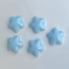 Accesorios de resina con forma de estrella de cinco puntas de color azul crema, pegamento en crema, accesorios para fundas de teléfono, horquillas, accesorios para el cabello