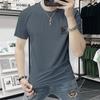 Camiseta de Manga Corta para Hombre Explosiva 2025 Nueva de Verano Moderna Estampado Año del Dragón Casual Moda Media Manga Versátil Cuello Redondo