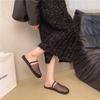 Malla Plana Moda Ropa Exterior Puntera Plateada Zapatillas Medias Zapatillas Zapatos de Mujer 2025 Nuevas Sandalias de Verano de Suela Blanda