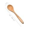 Cuchara de madera comercial mango largo cuchara para mezclar cuchara pequeña condimento alargada café nuez en polvo cuchara sopera miel cuchara para hielo cuchara de postre