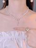 Novo Colar de Pérolas Nicho Alto Padrão Feminino Francês Elegante Corrente Clavícula Design Luxo Leve Elegante Corrente de Pescoço de Fada