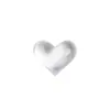 Joia de unha com amor transparente de celebridade da internet, coração de resina para unhas de menina, formato plano, diamante para unha, diamante atacado