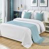 Borde de Cama Defensa Tela Sucia Moderno Simple Lujo Ligero Hogar Hotel Bandera de Cama Toalla de Pie de Cama Color Sólido Ropa de Cama Cubierta de Cama