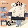 Capa de Para-brisa para Veículo Elétrico com Forro de Fleece e Ampliada para Outono e Inverno, à Prova de Chuva, à Prova de Vento, Resistente à Sujeira, Tecido de Memória, Capa à Prova de Vento para Veículo a Bateria