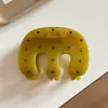 Pinza para el pelo grande y moderna para mujer, elegante y sofisticada, pinza para el pelo exquisita, pinza de tiburón simple para primavera-verano