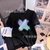 Camiseta Branca de Manga Curta Masculina Verão 2025 Nova Solta Camisa Básica Top de Celebridade da Internet Camiseta de Algodão para Adolescentes