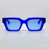 Oficina blanco Nuevo Europeo y Americano Transfronterizo Tendencia Edición Gruesa Gafas de Sol Flecha Gafas de Sol de Estrella Femenina oeri008