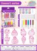 Cola de panificação gratuita pintura artesanal DIY fazendo colorir joias decoração suspensa cristal Lunbao pintura menina brinquedo atacado
