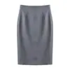 Nuevo vestido occidental profesional para mujer OL de moda, largo hasta arriba de la rodilla, ropa formal de trabajo, falda tubo de un paso con abertura adelgazante