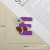 Suministro directo de pegatinas de tela con letras en inglés de animales creativos, pegatinas bordadas multicolores, accesorios de ropa, calcomanías decorativas para equipaje