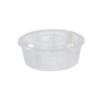 Fiambrera Desechable de Plástico de Grado Alimenticio para Fruta para Llevar Almuerzo Sopa Polvo Caja Incorrecta Engrosada Transparente Redonda Caja Conservadora