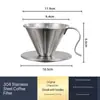 Filtro de Café Gotejamento de Aço Inoxidável Copo Filtrante Gotejamento Conjunto de Filtro Gotejamento