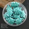 Contas de Tartaruga Cerâmica Fofas Contas Soltas Pulseira Corrente de Celular Materiais DIY Feitos à Mão Contas Cerâmicas Coloridas com Furo Reto Pintadas à Mão