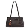 Moda retro japonesa nicho 2026 nuevo bolso de mano coreano de gran capacidad para mujer, bolso de hombro y axila de otoño