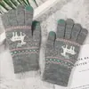 Guantes de Punto Cálidos para Dedos 2021, Guantes Lindos de Ciervo, Guantes Cálidos para Estudiantes, Guantes Táctiles para Videojuegos