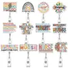 Porta-Crachá Retrátil de Acrílico, Clipe de Crachá Divertido, Porta-Crachá de Identificação Retrátil Fofo, Porta-Crachá Retrátil Personalizado com Glitter Fácil de Puxar
