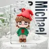 Llavero de Muñeco Navideño Transfronterizo Producto Nuevo Papá Noel Árbol de Navidad Decoración Colgante Pequeño Regalo Navideño 3D Venta al por Mayor