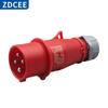 Conector de Acoplamento ZDCEE à Prova d'Água para Aviação Industrial Não à Prova de Explosão, 3 Furos, 4 Pinos, 5 Pinos, 16A/32A, Macho e Fêmea