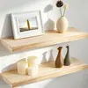 Estanterías de almacenamiento de madera de pino, estanterías de exhibición de una sola tabla, estanterías de pared, decoraciones de pared para sala de estar, estanterías de madera maciza, para ventas transfronterizas