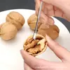 Ferramenta de Agulha de Noz-moscada Multiuso Agulha para Frutos do Mar Agulha de Limpeza Garfo para Frutas Aço Inoxidável Doméstico Agulha de Noz-moscada Agulha de Caranguejo