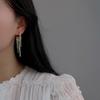 Pendientes pequeños, frescos, largos y elegantes con borlas de estrella estilo hada, adelgazantes y antiedad, joyería coreana Dongdaemun