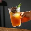Xícara de Café de Vidro Flareada, Copo para Latte Americano Gelado, Copo para Beber Doméstico, Copo para Coquetel, Copo para Bebidas Sucos
