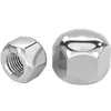 Tuercas de tapa de perfil bajo, acero inoxidable 304, tuercas de tapa hexagonales, tuercas roscadas decorativas de agujero ciego, tuercas de tapa de cabeza baja, M3M5-M20