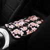 Tela Transpirable Estampada con Huellas a Cuadros Alfombrilla para Reposabrazos de Coche Almohadilla de Control Central 32X19 Productos Universales para Coche Transfronterizo
