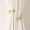 Moda Europeia Simples Versátil Luxo Leve Ajustável Prendedor de Cortina de Pérola Fivela de Cortina Flor Borboleta Atacado