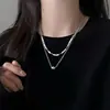 Nova Corrente Tendência 2025 para Mulheres com Senso de Design, Luxo Leve, Estilo Ins de Nicho, Corrente de Suéter Hip-Hop, Acessório de Corrente para Clavícula